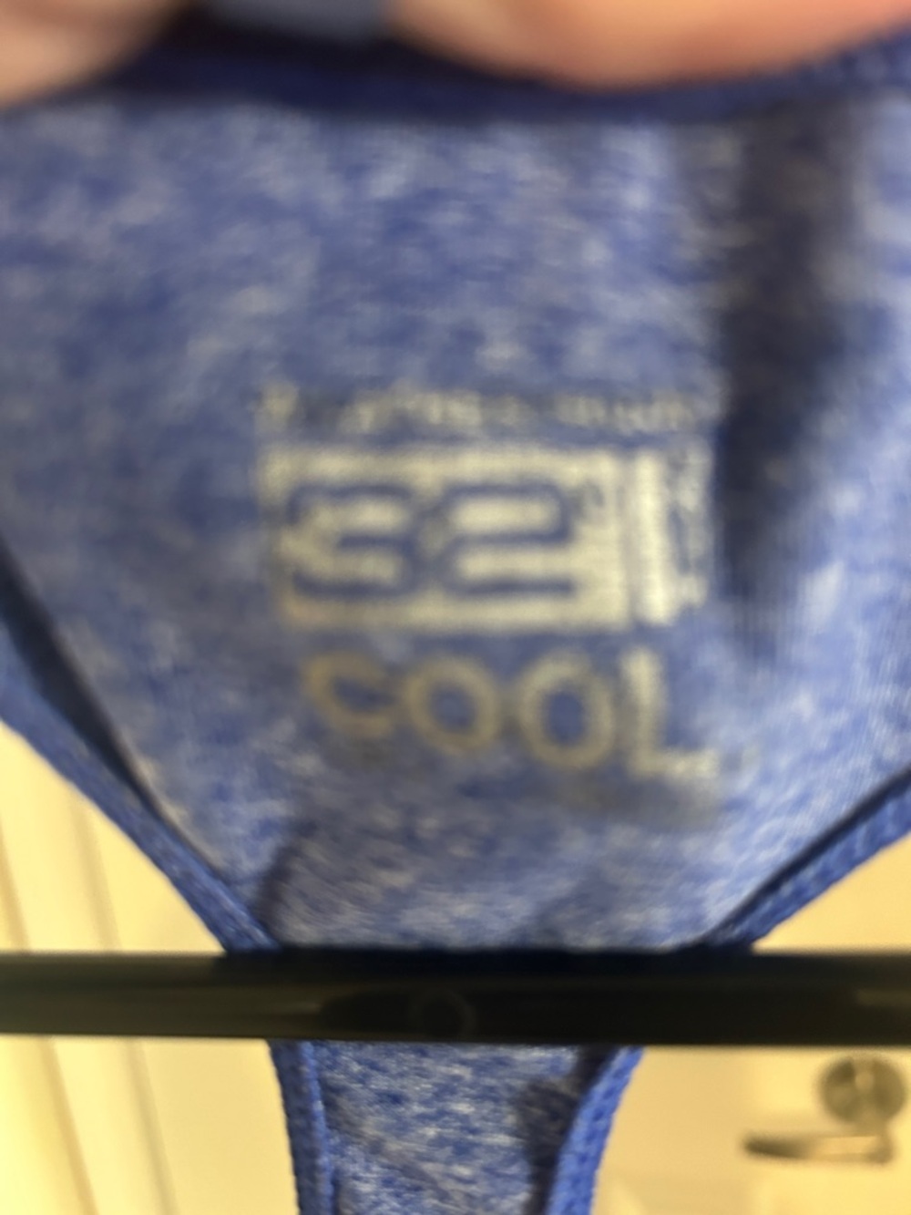 32 Degrees Heathered Blue Performance Racerback Tank - Picture 3 of 5